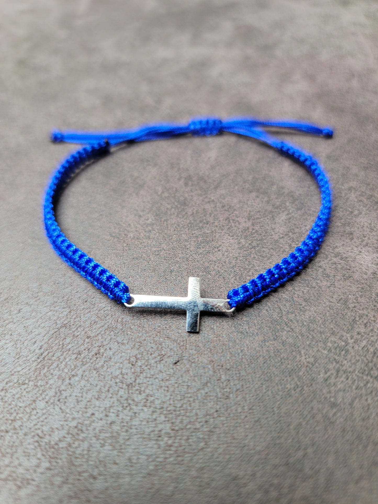 hand-woven Cross bracelet - Stainless Steel